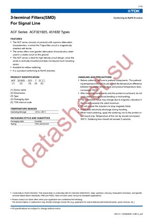 ACF321825-101-TD01 datasheet  
